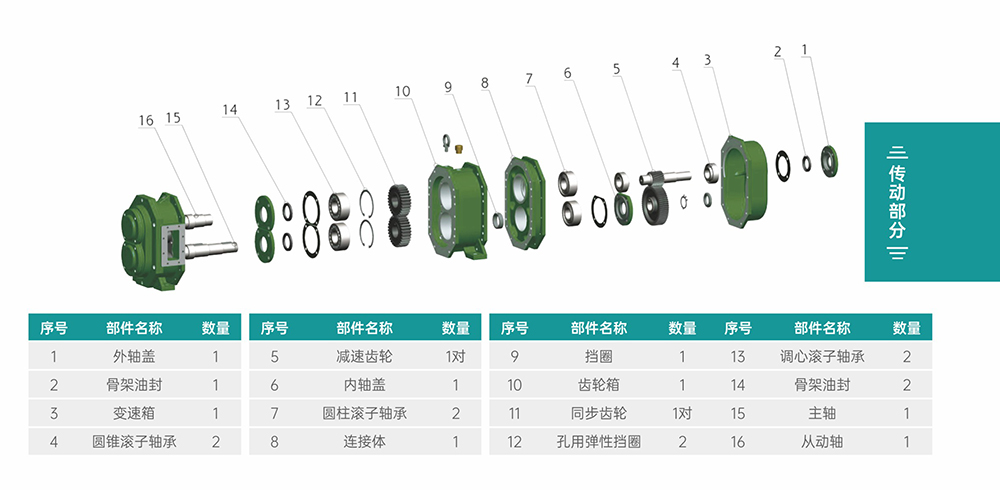 GS/DR系列凸轮蘑菇视频黄片传动部分结构图